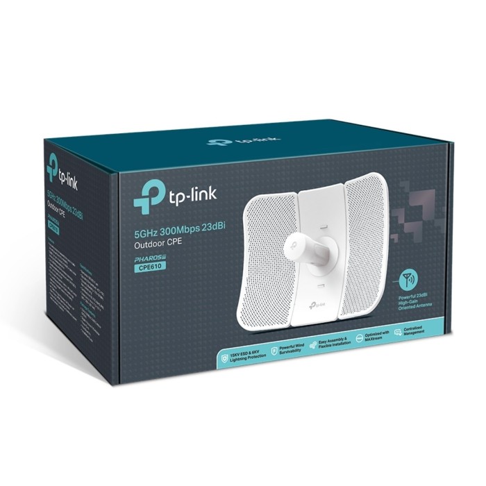 TP-Link CPE610 5GHz 300Mbps 23dBi 2x2 MIMO Dış Mekan Access Point Router