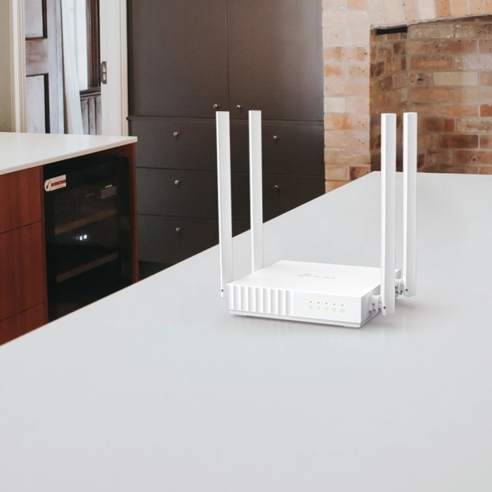 TP-Link Archer C24 AC750 Wi-Fi 5 Dual-Band 300+433 Mbps 4 Port 4 Antenli Router