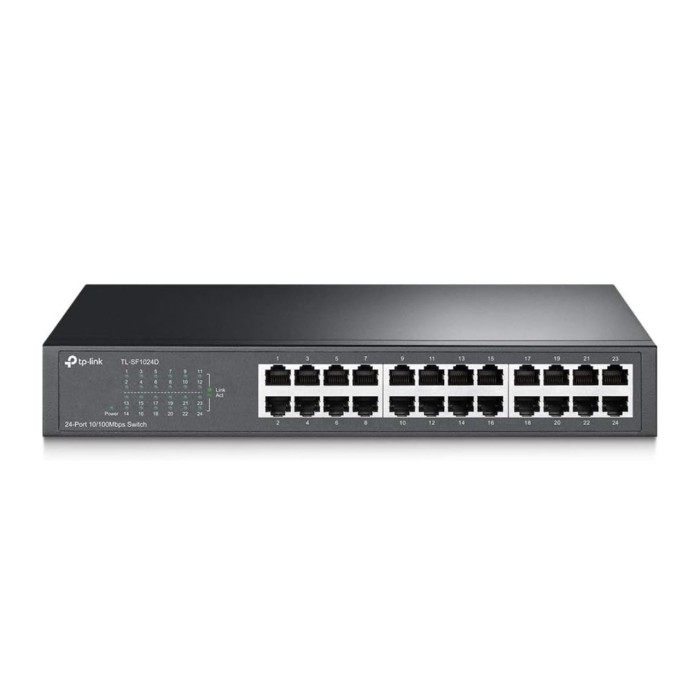 TP-Link TL-SF1024D 24 Port 10/100 Mbps Çelik Kasa Rackmount Yönetilemez Switch