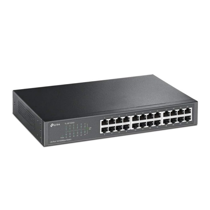 TP-Link TL-SF1024D 24 Port 10/100 Mbps Çelik Kasa Rackmount Yönetilemez Switch