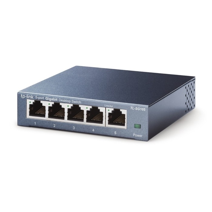 TP-Link TL-SG105 5 Port 10/100/1000 Mbps QoS IGMP Çelik Kasa Masaüstü Switch