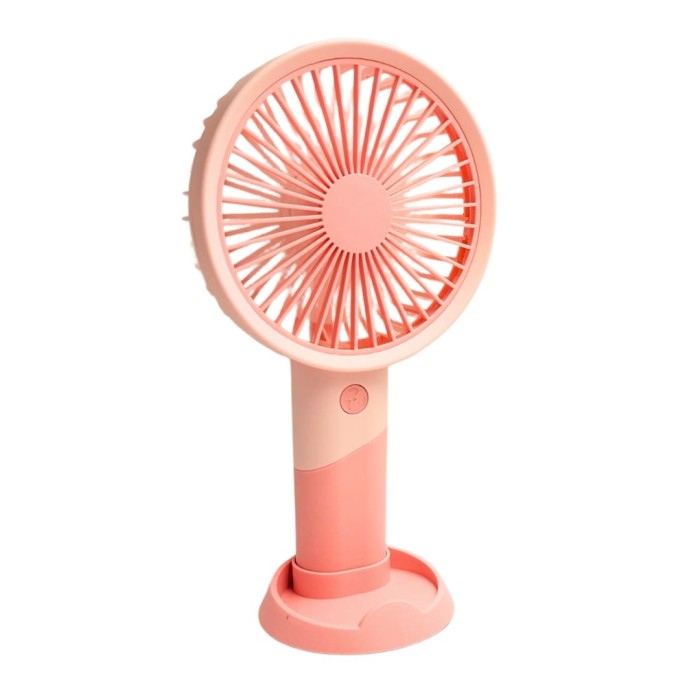 bigmate Mini El Fanı Taşınabilir Serinletici Şarjlı Pembe Vantilatör 3 Kademeli Hız Ayarı YM88176A