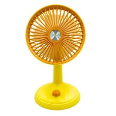 bigmate  Mini Masa Fanı Taşınabilir Serinletici Şarjlı Sarı Vantilatör 3 Kademeli Hız Ayarı YM88160