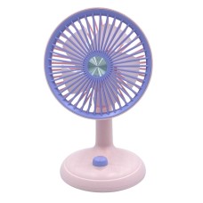 bigmate  Mini Masa Fanı Taşınabilir Serinletici Şarjlı Pembe Vantilatör 3 Kademeli Hız Ayarı YM88160