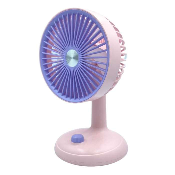 bigmate  Mini Masa Fanı Taşınabilir Serinletici Şarjlı Pembe Vantilatör 3 Kademeli Hız Ayarı YM88160