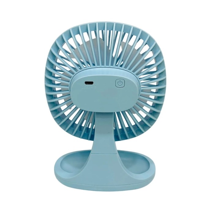 bigmate Mini Masa Fanı Taşınabilir Serinletici Şarjlı Mavi Vantilatör 3 Kademeli Hız Ayarı YM88192A