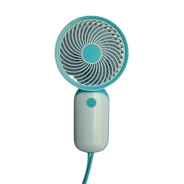bigmate  Mini El Fanı Taşınabilir Serinletici Şarjlı Mavi Vantilatör Tek Kademeli Hız Ayarı  YM88151