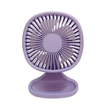 bigmate Mini Masa Fanı Taşınabilir Serinletici Şarjlı Mor Vantilatör 3 Kademeli Hız Ayarı YM88192A