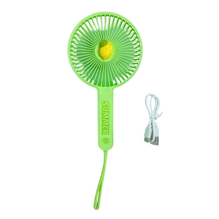 bigmate  Mini El Fanı Taşınabilir Serinletici Şarjlı Yeşil Vantilatör 3 Kademeli Hız Ayarı YS2289