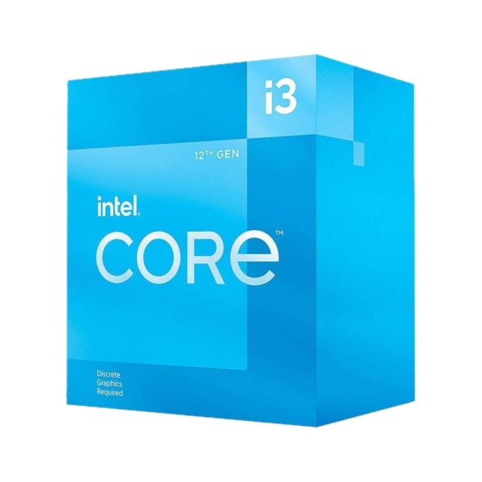 Intel i3-12100F 3.3 GHz 4 Çekirdek 12MB LGA1700P BOX Kutulu Fanlı VGA’ sız İşlemci