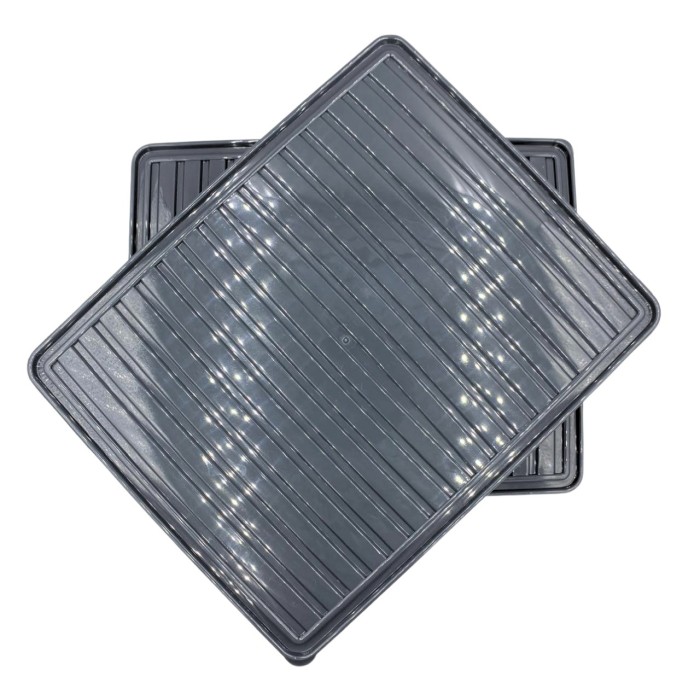 bigmate 2'li Şeffaf Saklama Kabı Siyah 2x2,5 Lt BGMT2225 Mikrodalga Buzdolabı ve Dondurucu Uyumlu Düzenleyici
