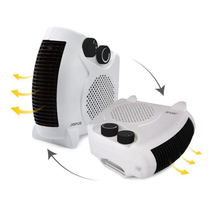 Jopus 2000W Isıtıcı Fan Termostatlı, Sıcak-Soğuk Hızlı Isıtma, 25 m² Alan Kapasitesi
