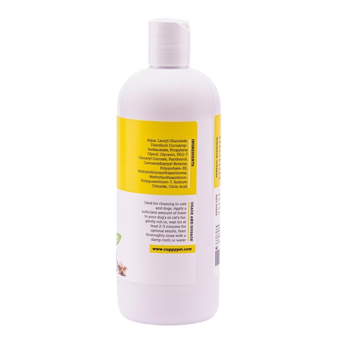 Cuppy Pet Evcil Hayvanlar İçin Arındırıcı Şampuan 400 ml