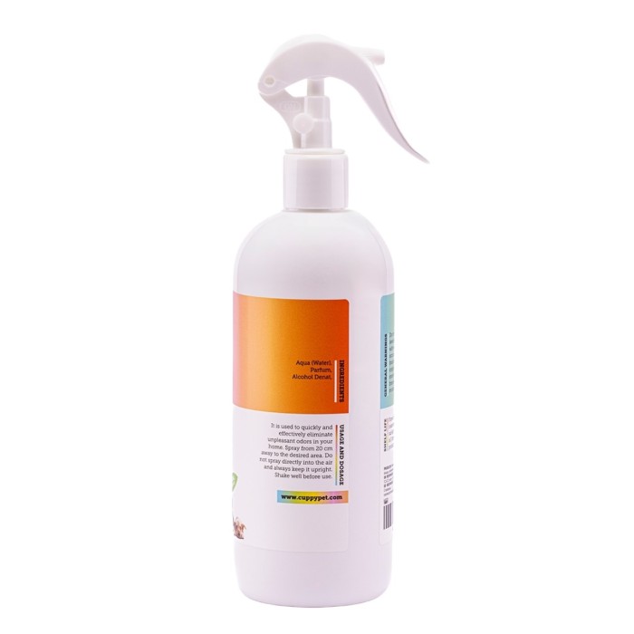 Cuppy Pet Evcil Hayvanlar İçin Koku Giderici Sprey 400 ml