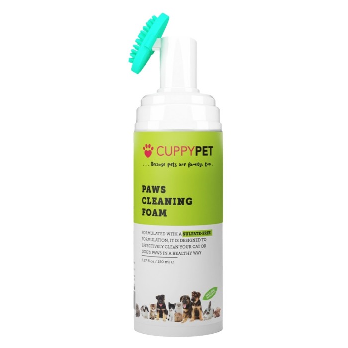 Cuppy Pet Evcil Hayvanlar İçin Pati Temizleme Köpüğü 150 ml