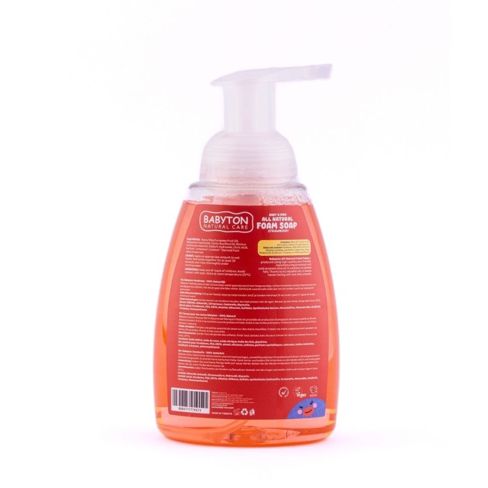 Babyton Doğal Çilekli Köpük Sabun 350 ml