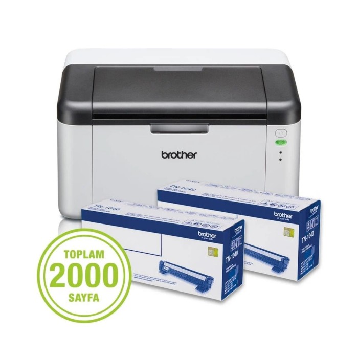 Brother HL-1211W-2T  Laser Mono Yazıcı (2xTam Dolu Toner)