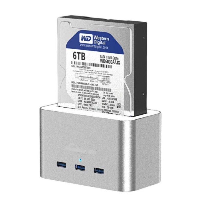 Codegen Codmax  CDG-DOC-303 3 Port USB3.0+ SATA 2.5"+3.5 USB HUB Docking Harddisk Kutusu