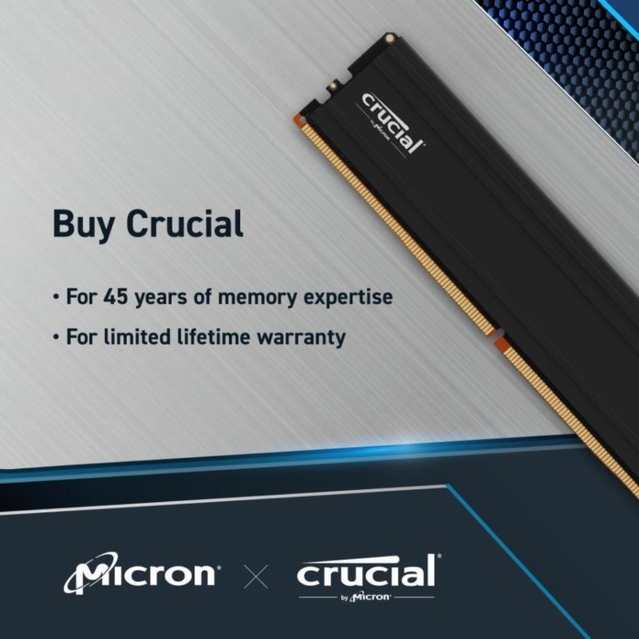 Crucial Pro 64 GB Kit (2X32GB) DDR5 5600MHz CL46 CP2K32G56C46U5 Pc Ram