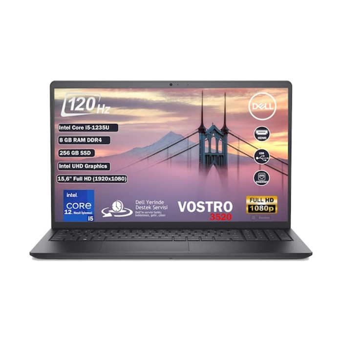 Dell Vostro N1605PVNB3520_U i5-1235U 8GB 256SSD O/B 15.6" Ubuntu Notebook