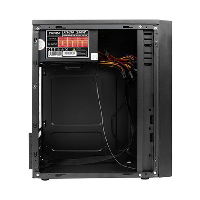 Everest Astral RGB LED Şeritli Peak 250W Akrilik Yan Panel Oyuncu (Gaming) Kasası