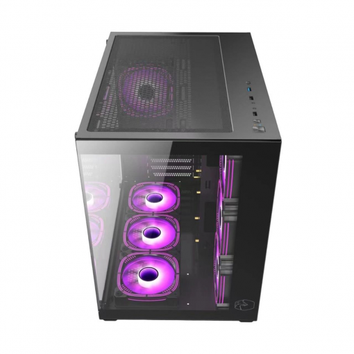 Gametech Prime V2 Tuş Kontrollü RGB 7x120mm Fan Gaming Bilgisayar Kasası