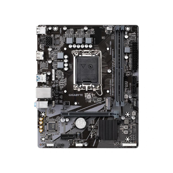 Gigabyte H610M-K Rev.1.0 2xddr4 M.2 HDMI 12-13.nesil LGA1700 Soket, Anakart