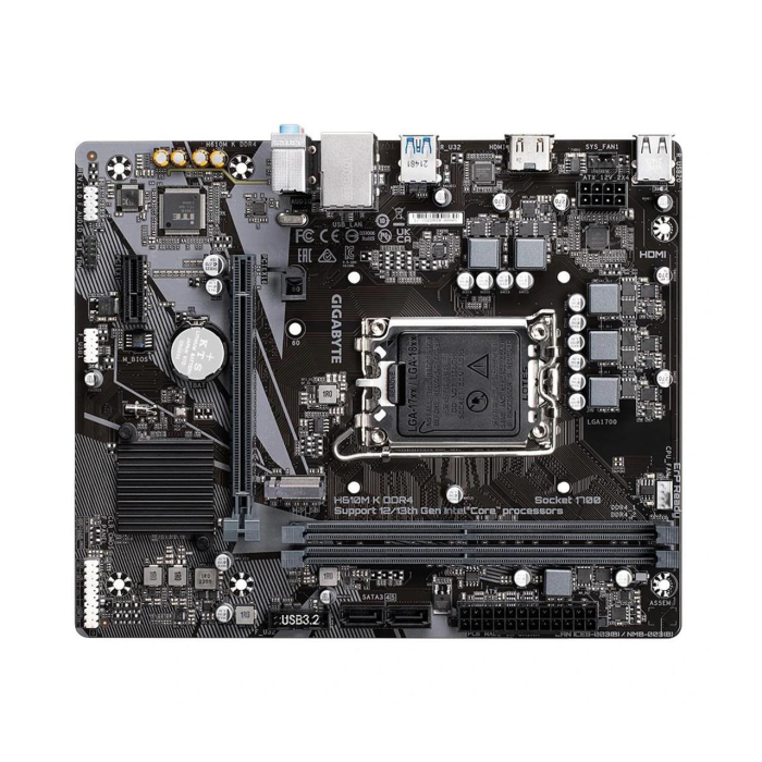 Gigabyte H610M-K Rev.1.0 2xddr4 M.2 HDMI 12-13.nesil LGA1700 Soket, Anakart