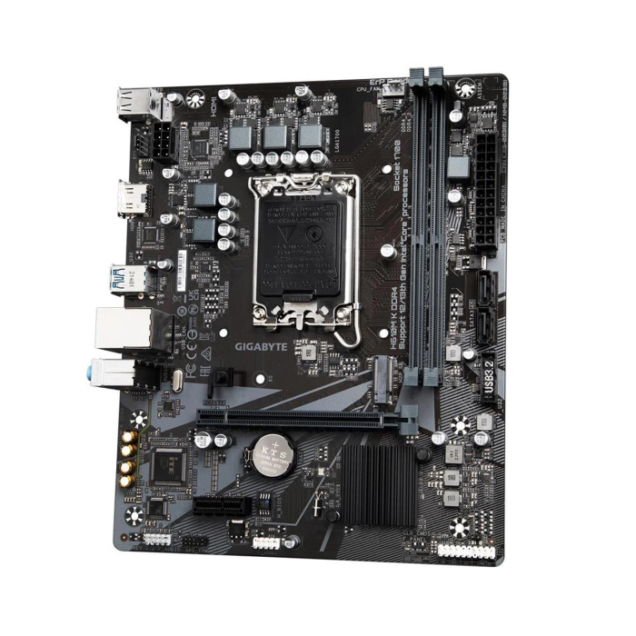 Gigabyte H610M-K Rev.1.0 2xddr4 M.2 HDMI 12-13.nesil LGA1700 Soket, Anakart