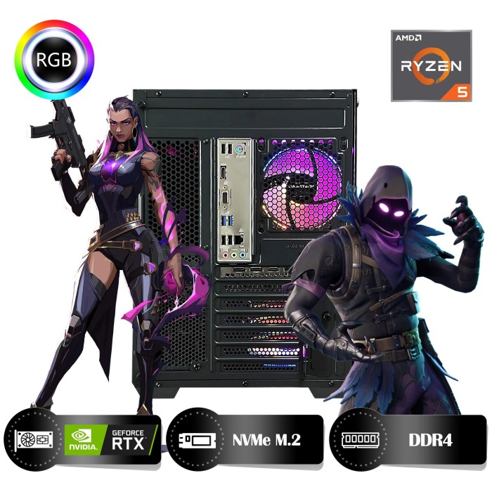 HYPER ROCKET One HRA164060 Ryzen 5 5600 16GB Ram 512GB Nvme M.2 SSD RTX4060 8GB Masaüstü Oyuncu Bilgisayarı