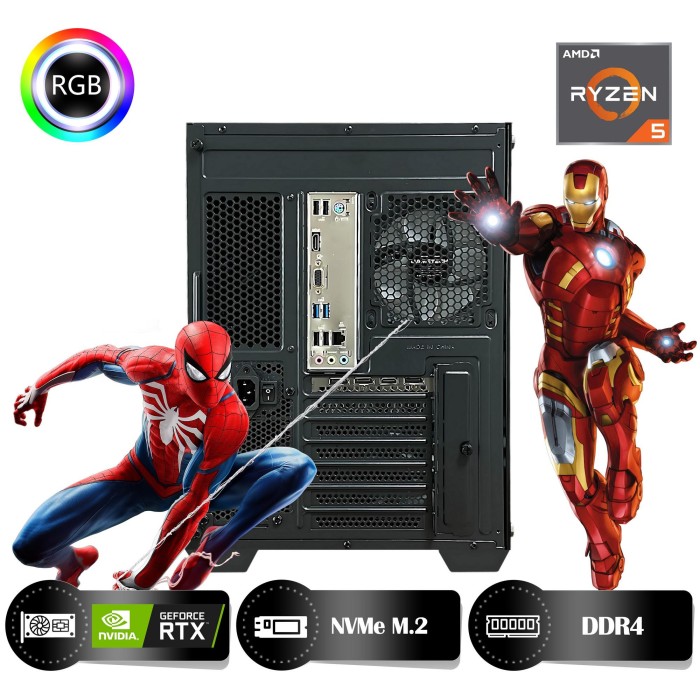 HYPER ROCKET One HRA164060 Ryzen 5 5600 16GB Ram 512GB Nvme M.2 SSD RTX4060 8GB Masaüstü Oyuncu Bilgisayarı