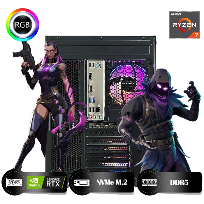 HYPER ROCKET One HRA5060Ti Ryzen 7 7800X3D 32GB Ram 1TB Nvme M.2 SSD RTX5060Ti 8GB Masaüstü Oyuncu Bilgisayarı