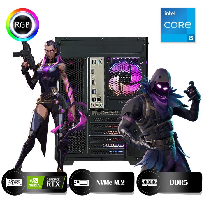 HYPER ROCKET One HRI164060-IC Intel Core i5-12400F 16GB Ram 512GB Nvme M.2 SSD RTX4060 8GB Masaüstü Oyuncu Bilgisayarı