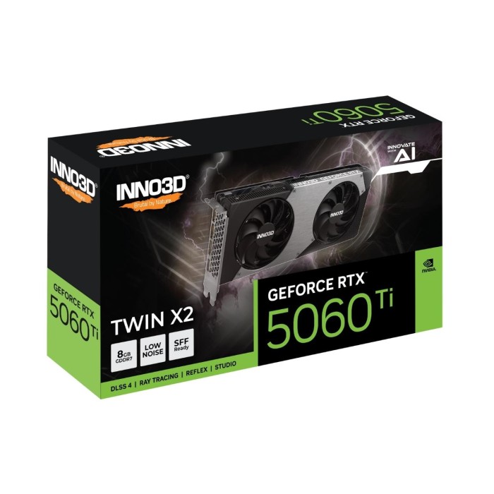 Inno3D RTX5060Ti Twin X2 N506T2-08D7-193075N 128 Bit GDDR7 8 GB Ekran Kartı