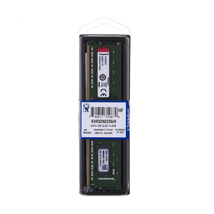 Kingston 8 GB 3200MHz DDR4 KVR32N22S6/8 PC Ram