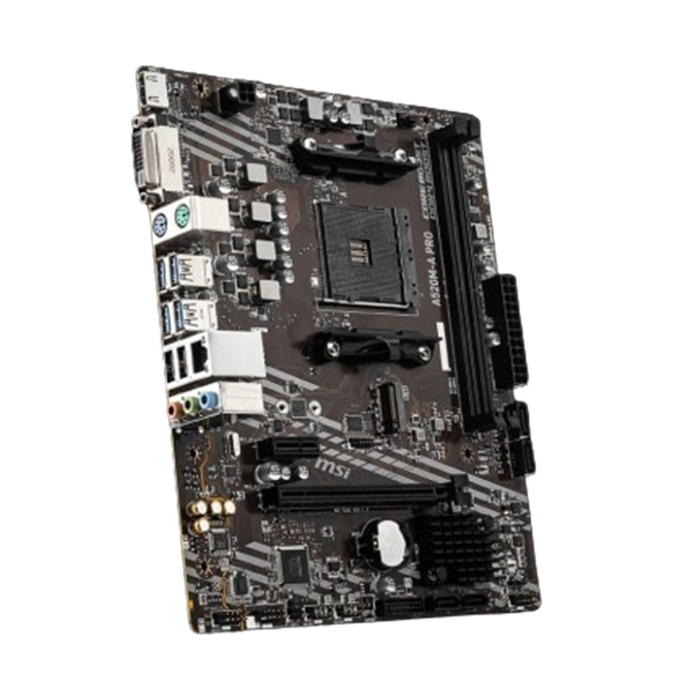 MSI A520M-A PRO AM4 DDR4 4600(OC) DVI HDMI M.2 USB3.2 mATX Anakart