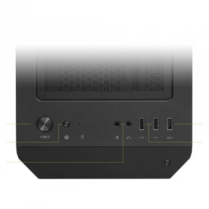 MSI MAG FORGE M100A D60 Akrilik yan panel 3x120mm 1x120mm Auto RGB Fan 600W 80+ mATX Oyuncu Bilgisayar Kasası
