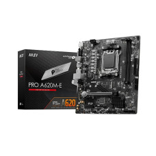 MSI PRO A620M-E AM5 DDR5 6800(OC) Ses Glan HDMI/VGA Sata3 Usb3.2 mATX Anakart
