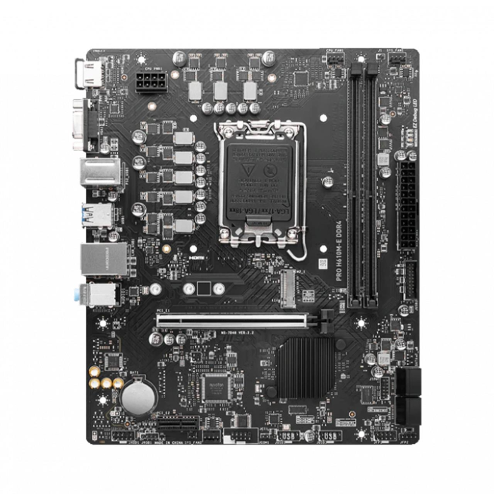 MSI PRO H610M-E DDR4 SOKET 1700 DDR4 3200(OC) HDMI VGA M.2 USB3.2 1x 1G LAN mATX Anakart