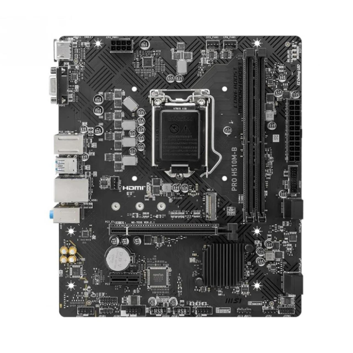 MSI PRO H510M-B Soket 1200 DDR4 2933MHZ(Yanlızca 10.Nesil Detsekli) Anakart