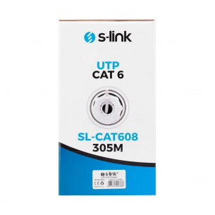 S-Link SL-CAT608 305m Gri Utp CAT6 Kablo