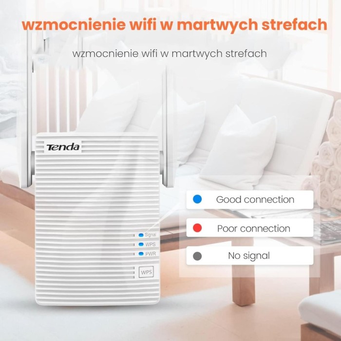 Tenda A18 300 Mbps Wifi Range Extender/Menzil Genişletici 2 Anten