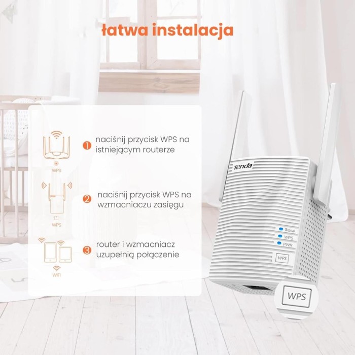Tenda A18 300 Mbps Wifi Range Extender/Menzil Genişletici 2 Anten