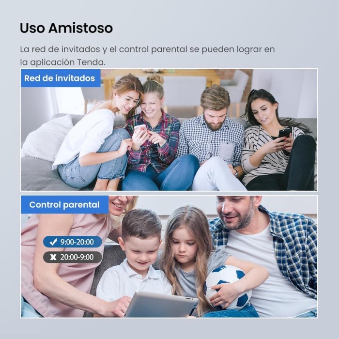 Tenda AC8 1200Mbps 4 Portlu Router 4 Anten Router