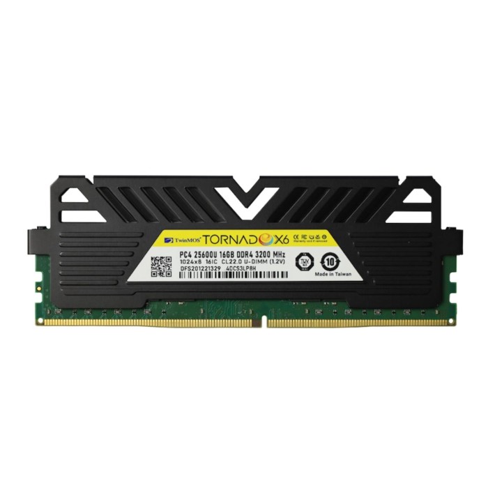TwinMOS 16 GB DDR4 3200MHz CL22 TornadoX6 TMMDD416GB3200DKBX6 PC Ram (Soğutuculu)